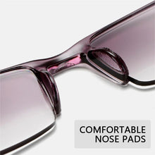 Load image into Gallery viewer, Fashion Reading Glasses Men Women Clear Lens Half Frame Presbyopic Eyewear For Reader Computer Reading Glasses For Women And Men Fashion Rectangle Eyewear Frame