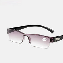 Load image into Gallery viewer, Fashion Reading Glasses Men Women Clear Lens Half Frame Presbyopic Eyewear For Reader Computer Reading Glasses For Women And Men Fashion Rectangle Eyewear Frame