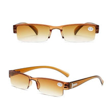 Load image into Gallery viewer, Fashion Reading Glasses Men Women Clear Lens Half Frame Presbyopic Eyewear For Reader Computer Reading Glasses For Women And Men Fashion Rectangle Eyewear Frame