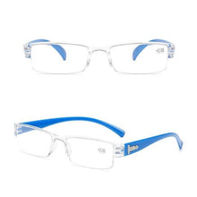 Load image into Gallery viewer, Fashion Reading Glasses Men Women Clear Lens Half Frame Presbyopic Eyewear For Reader Computer Reading Glasses For Women And Men Fashion Rectangle Eyewear Frame