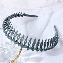 Load image into Gallery viewer, Fashion Simple Headdress Solid Color Resin Hair Comb Hairbands Headband Hair Hoop Bezel With Teeth Gorgeous Hair Accessories For Women