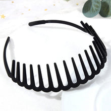 Load image into Gallery viewer, Fashion Simple Headdress Solid Color Resin Hair Comb Hairbands Headband Hair Hoop Bezel With Teeth Gorgeous Hair Accessories For Women