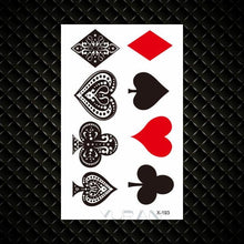 Load image into Gallery viewer, Fashion Small Sexy Black Temporary Waterproof Tattoo Cute Star Heart Tattoos Sticker Body Finger Tattoo For Kids Womens