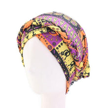 Load image into Gallery viewer, Fashion Soft Cotton Print Braid Turban Lightweight Muslim Turbans Head For Women Women's Hijabs Caps Hat Lightweight Inner Hijab Caps Elegant Arab Wrap Head Scarves Turban Scarf For Women