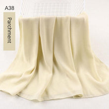 Load image into Gallery viewer, Fashion Soft Long Plain High Quality Premium Heavy Lightweight Elegant Chiffon Hijab Scarf Scarves Hijabs Lightweight Islamic Head Wear Escharpe Shawls Long Shawls For Women