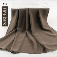 Load image into Gallery viewer, Fashion Soft Long Plain High Quality Premium Heavy Lightweight Elegant Chiffon Hijab Scarf Scarves Hijabs Lightweight Islamic Head Wear Escharpe Shawls Long Shawls For Women