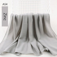 Load image into Gallery viewer, Fashion Soft Long Plain High Quality Premium Heavy Lightweight Elegant Chiffon Hijab Scarf Scarves Hijabs Lightweight Islamic Head Wear Escharpe Shawls Long Shawls For Women