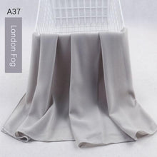 Load image into Gallery viewer, Fashion Soft Long Plain High Quality Premium Heavy Lightweight Elegant Chiffon Hijab Scarf Scarves Hijabs Lightweight Islamic Head Wear Escharpe Shawls Long Shawls For Women