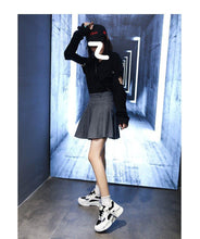 Load image into Gallery viewer, Fashion Spring Reflective Women Sneakers Lace Up Chunky Sneakers Mixed Color Women's Lightweight Casual Everyday Walking Fashion Chunky Sneakers