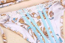 Load image into Gallery viewer, Fashion Swimwear Women Bikini Sets Women Lace Up Two Piece String Bikinis Beach Swimsuit Triangle Bathing Suit Side Tie Swimwear String Swimming Suit For Women Bathing Suit Micro Halter String Triangle Bikini