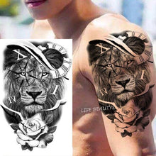 Load image into Gallery viewer, Fashion Temporary Sticker Tiger Tattoo Waterproof Removable Realistic Body Tatoo For Mens