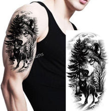 Load image into Gallery viewer, Fashion Temporary Sticker Tiger Tattoo Waterproof Removable Realistic Body Tatoo For Mens