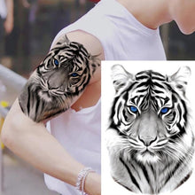 Load image into Gallery viewer, Fashion Temporary Sticker Tiger Tattoo Waterproof Removable Realistic Body Tatoo For Mens