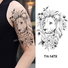 Load image into Gallery viewer, Fashion Temporary Sticker Tiger Tattoo Waterproof Removable Realistic Body Tatoo For Mens
