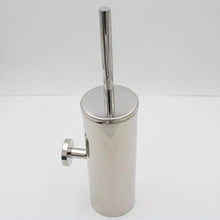 Load image into Gallery viewer, Fashion Toilet Cleaning Brush Holder Sets Wall Mount Stainless Steel Bathroom Accessories Hardware Black Chrome Toilet Bowl Brush with Stainless Steel Handle Durable Bristles Deep Cleaning Compact Bathroom Brush Save Space Good Grip Anti-Drip
