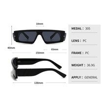 Load image into Gallery viewer, Fashion Trendy Chunky Frame 90s Rectangle Popular & Unique Square Small Sunglasses For Women & Men Rectangle Personalized Sun Glasses Design Outdoor Decent Shades Eyewear