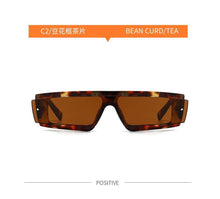 Load image into Gallery viewer, Fashion Trendy Chunky Frame 90s Rectangle Popular & Unique Square Small Sunglasses For Women & Men Rectangle Personalized Sun Glasses Design Outdoor Decent Shades Eyewear