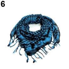 Load image into Gallery viewer, Fashion Unisex Lightweight Military Arab Tactical Desert Army Shemagh Keffiyeh Scarf Outdoor Unisex Army Military Tactical Arab Shemagh Cotton Scarves Hunting Keffiyeh Arabic Muslim Head Wrap Paintball Head Scarf Face Mesh Desert Bandanas