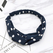 Load image into Gallery viewer, Fashion Wave Point Knot Headband Women Turban Elastic Hairband Head Wrap Hair Accessories for Girls Lady Headwear Hair Band Gorgeous Hair Accessories For Women