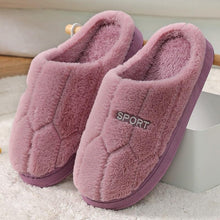 Load image into Gallery viewer, Fashion Winter Home Plush Slippers For Women Couples Non Slip House Shoes Unisex Men Indoor Bedrom House Slippers Cozy Fluff Bedroom Slippers Spa Slippers Closed Toe Design