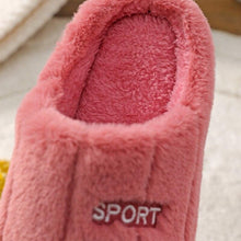 Load image into Gallery viewer, Fashion Winter Home Plush Slippers For Women Couples Non Slip House Shoes Unisex Men Indoor Bedrom House Slippers Cozy Fluff Bedroom Slippers Spa Slippers Closed Toe Design