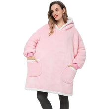 Load image into Gallery viewer, Fashion Winter Oversized Hoodies Sweatshirt Women Men Pullover Giant TV Blanket Hoodie Super Long Blanket With Sleeves Super Long Flannel Blanket with Sleeves Winter Hoodie for Women Men Giant Fleece Pullover Oversized Hoodie