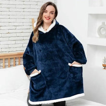 Load image into Gallery viewer, Fashion Winter Oversized Hoodies Sweatshirt Women Men Pullover Giant TV Blanket Hoodie Super Long Blanket With Sleeves Super Long Flannel Blanket with Sleeves Winter Hoodie for Women Men Giant Fleece Pullover Oversized Hoodie