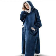Load image into Gallery viewer, Fashion Winter Oversized Hoodies Sweatshirt Women Men Pullover Giant TV Blanket Hoodie Super Long Blanket With Sleeves Super Long Flannel Blanket with Sleeves Winter Hoodie for Women Men Giant Fleece Pullover Oversized Hoodie