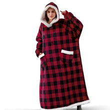 Load image into Gallery viewer, Fashion Winter Oversized Hoodies Sweatshirt Women Men Pullover Giant TV Blanket Hoodie Super Long Blanket With Sleeves Super Long Flannel Blanket with Sleeves Winter Hoodie for Women Men Giant Fleece Pullover Oversized Hoodie