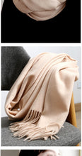 Load image into Gallery viewer, Fashion Winter Soft Wool Scarf Thickening Cashmere Lightweight Scarves Elegant Scarves Cashmere Escharpe Scarfs Lightweight Shawls Hijabs Shawls Scarves Warm Warps For Women