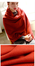 Load image into Gallery viewer, Fashion Winter Soft Wool Scarf Thickening Cashmere Lightweight Scarves Elegant Scarves Cashmere Escharpe Scarfs Lightweight Shawls Hijabs Shawls Scarves Warm Warps For Women