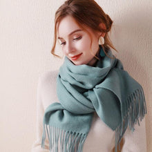 Load image into Gallery viewer, Fashion Winter Soft Wool Scarf Thickening Cashmere Lightweight Scarves Elegant Scarves Cashmere Escharpe Scarfs Lightweight Shawls Hijabs Shawls Scarves Warm Warps For Women
