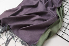 Load image into Gallery viewer, Fashion Winter Solid Soft Scarf Cashmere Lightweight Scarves Shawls Cashmere Escharpe Scarfs Lightweight Shawls Hijabs Shawls Escharpe Elegant Wrap Blanket Bandana Tassel For Lady