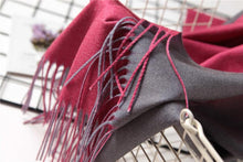 Load image into Gallery viewer, Fashion Winter Solid Soft Scarf Cashmere Lightweight Scarves Shawls Cashmere Escharpe Scarfs Lightweight Shawls Hijabs Shawls Escharpe Elegant Wrap Blanket Bandana Tassel For Lady