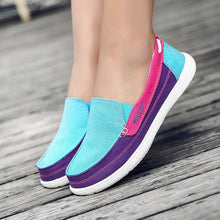 Load image into Gallery viewer, Fashion Women Flat Shoes New Espadrilles Casual Canvas Spring Summer Women Flat Mesh Running Casual Slip On Comfortable Walking Flats Shoes For Womens