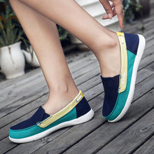 Load image into Gallery viewer, Fashion Women Flat Shoes New Espadrilles Casual Canvas Spring Summer Women Flat Mesh Running Casual Slip On Comfortable Walking Flats Shoes For Womens