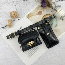 Load image into Gallery viewer, Fashion Women Leather Luxury Women Fanny Pack Black Retro Crossbody Shoulder Purse Wallet Party Bag For Women And Girl