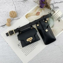 Load image into Gallery viewer, Fashion Women Leather Luxury Women Fanny Pack Black Retro Crossbody Shoulder Purse Wallet Party Bag For Women And Girl