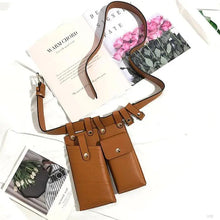 Load image into Gallery viewer, Fashion Women Leather Luxury Women Fanny Pack Black Retro Crossbody Shoulder Purse Wallet Party Bag For Women And Girl