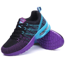 Load image into Gallery viewer, Fashion Women Lightweight Running Shoes Outdoor Sports Shoes Breathable Mesh Comfort Air Cushion Lace Up Sneakers Womans Athletic Sneakers Workout Running Shoes