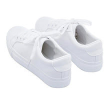 Load image into Gallery viewer, Fashion Women's Vulcanize White Shoes Spring New Casual Classic Leather Women Casual White Sneakers Casual Sports Flat Low Top Sneaker Lace-up Classic Shoes