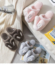 Load image into Gallery viewer, Fashion Women Slippers Winter Warm Fur Shoes Men Couples Cute Rabbit Ears Soft Sole Home Indoor Plush Winter Warm Memory Foam Cotton Home Slippers Soft Plush Fleece Slip On House Slippers
