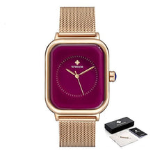 Load image into Gallery viewer, Fashion Women Watches White Leather Minimalist Rectangle Ladies Quartz Dress Wristwatch Fashion Leather Wrist Watch Rectangle Elegant Simple Dial Analog Quartz Dress Watch