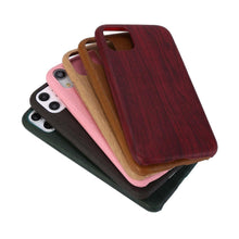 Load image into Gallery viewer, Fashion Wood Like Phone Cases for iPhone 13 12 11 Pro Max Anti Knock Back Cover for iPhone X XR XS Max 7 8 Plus Se Unique & Classy Minimalistic Cover Wireless Charging Compatible Real Wooden Case for iPhone