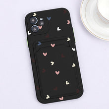 Load image into Gallery viewer, Fashionable Anti-Scratch Soft Lining Protective Case For iPhone Cases Card Holder Cute Flower Heart Phone Case For iPhone 12 13 Mini Pro Beautiful Design Soft Iphone Case
