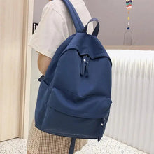 Load image into Gallery viewer, Fashionable Backpack And School Bag For Teenager Girls Stylish Anti Theft Laptop Shoulder Bags Solid Color Travel Backpack