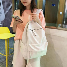 Load image into Gallery viewer, Fashionable Backpack And School Bag For Teenager Girls Stylish Anti Theft Laptop Shoulder Bags Solid Color Travel Backpack