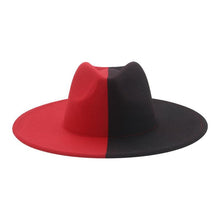 Load image into Gallery viewer, Fashionable Fedora Hats Women Wide Brim Dress Caps Women's Fedora Hats Elegant Wide Brim Fedora Hat Wedding Men Hat Warm Retro Style Belt 56-58cm