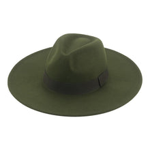 Load image into Gallery viewer, Fashionable Fedora Hats Women Wide Brim Dress Caps Women's Fedora Hats Elegant Wide Brim Fedora Hat Wedding Men Hat Warm Retro Style Belt 56-58cm