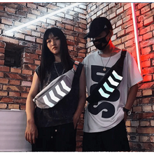 Load image into Gallery viewer, Fashionable Flash Reflective Chest Bag Iridescent Belt Bum Bag For Travel Festival Sports Unisex Waist Bags